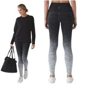 Lululemon Wunder Under Hi-Rise Waist Tight Ombre Pants Legging Space Stretch